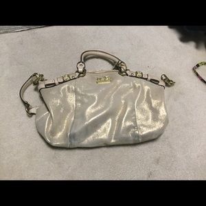 Women’s coach gold satchel bag